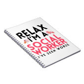 Sozialarbeiter-beherrscht lustiges Gag-Geschenk Notizblock (Rechte Seite)