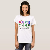 Sozialarbeiter... Blume, Herz und Schmetterlinge T-Shirt (Vorne ganz)