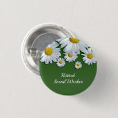 Sozialarbeiter, Blumengestalter, Button (Vorne & Hinten)