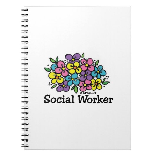 Sozialarbeiter-Blüte Notizblock (Vorderseite)