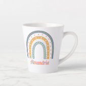 Sozialarbeiter Boho Rainbow Latte Tasse (Rechts)