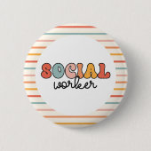 Sozialarbeiter Button (Vorderseite)
