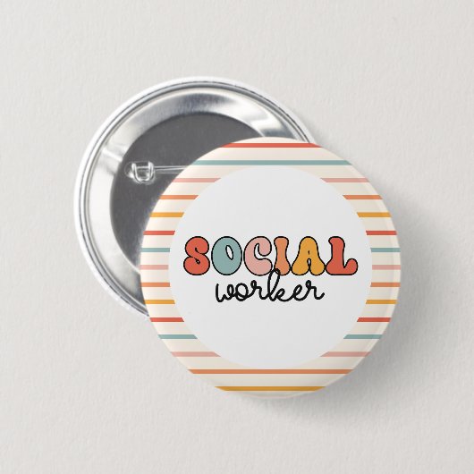Sozialarbeiter Button (Vorne & Hinten)