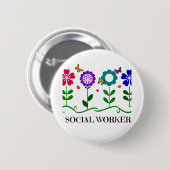 Sozialarbeiter Button (Vorne & Hinten)