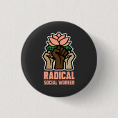Sozialarbeiter Button (Vorderseite)