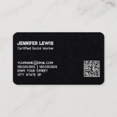 Sozialarbeiter Custom QR Visitenkarte (Rückseite)