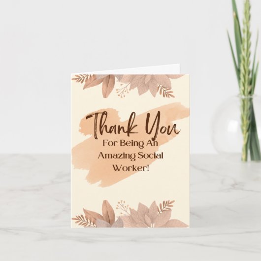 Sozialarbeiter Dankeschön-Karten Dankeskarte (Vorderseite)