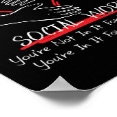 Sozialarbeiter, die Sie nicht für das Einkommen da Poster (Ecke)