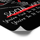 Sozialarbeiter, die Sie nicht für das Einkommen da Poster (Ecke)