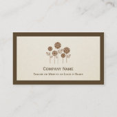 Sozialarbeiter - elegantes Baumsymbol Visitenkarte (Rückseite)