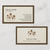 Sozialarbeiter - elegantes Baumsymbol Visitenkarte (Vorne/Hinten)