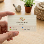 Sozialarbeiter - elegantes Baumsymbol Visitenkarte