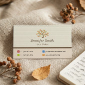 Sozialarbeiter - elegantes Baumsymbol Visitenkarte