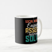 Sozialarbeiter-Endempfänger bewerten Interventions Kaffeetasse (VorderseiteRechts)