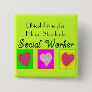 Sozialarbeiter-ethische Prinzip-Ethische Standards Button