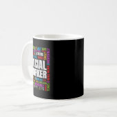 Sozialarbeiter Fakten Funny Social Work Graphic Kaffeetasse (Vorderseite Links)
