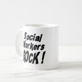 Sozialarbeiter-Felsen! Tasse (Vorderseite Links)