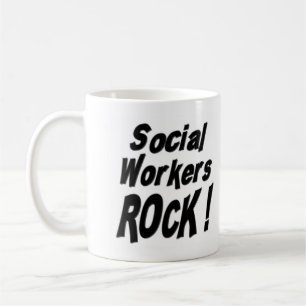 Sozialarbeiter-Felsen! Tasse