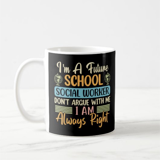 Sozialarbeiter Funny Social Work Monat Kaffeetasse (Links)