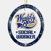 Sozialarbeiter-Geschenk-Verzierung Keramikornament (Links)