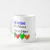 Sozialarbeiter-Geschenke Kaffeetasse (Vorderseite Links)