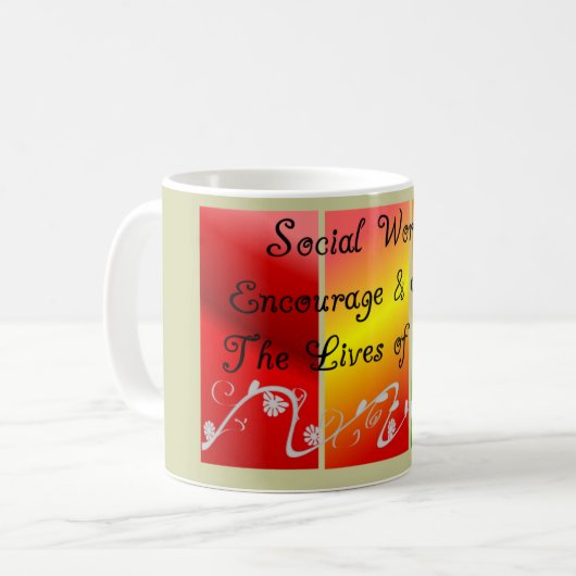 Sozialarbeiter-Geschenke Kaffeetasse (Vorderseite Links)