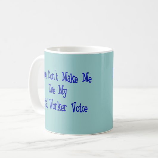 Sozialarbeiter-Geschenke Kaffeetasse (Vorderseite Links)