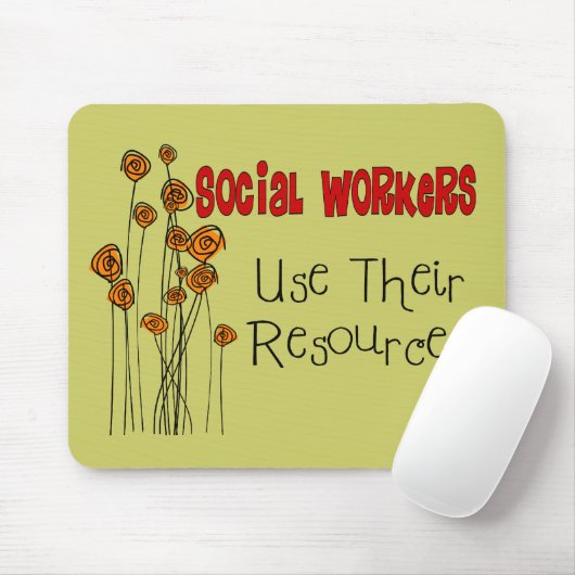 Sozialarbeiter-Geschenke und T - Shirts Mousepad (Mit Mouse)