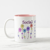Sozialarbeiter-Geschenke Zweifarbige Tasse (Links)