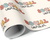 Sozialarbeiter Geschenkpapier (Rolleneckpunkt)