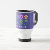 "Sozialarbeiter," Grafik Frühlingsblumen Reisebecher (VorderseiteRechts)