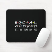Sozialarbeiter Ich werde für dich da sein Weihnach Mousepad (Mit Mouse)