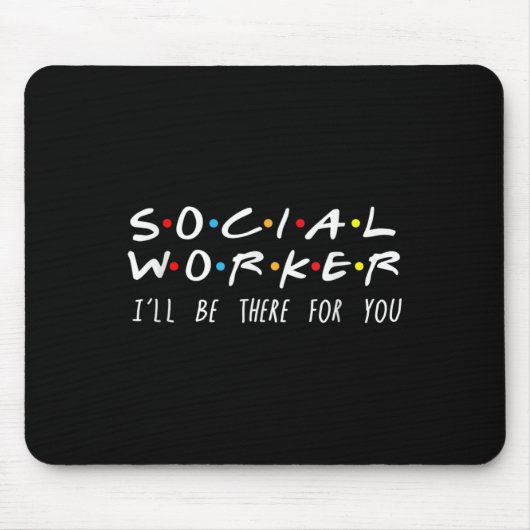 Sozialarbeiter Ich werde für dich da sein Weihnach Mousepad (Vorne)