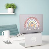 Sozialarbeiter II Aufkleber (Laptop auf Schreibtisch)