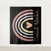 Sozialarbeiter II Wandteppich (Vorderseite)