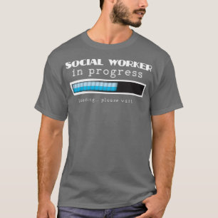 Sozialarbeiter im Progress MSW Masters Abschluss T-Shirt