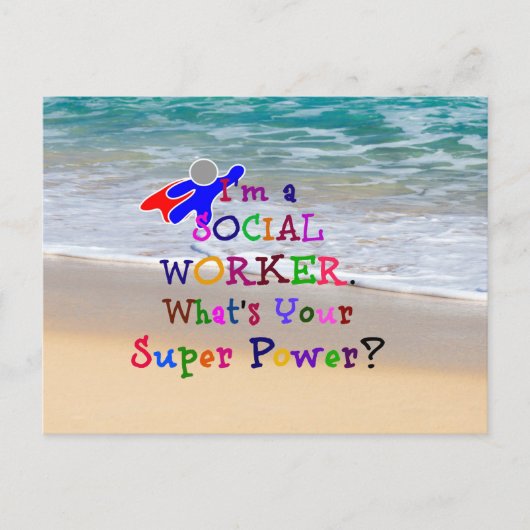 Sozialarbeiter in die Rettung Postkarte (Vorderseite)