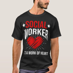 Sozialarbeiter ist ein Herz für Männer Frauen T-Shirt
