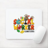 Sozialarbeiter Juneteenth 1865 Afroamerikaner Bla Mousepad (Mit Mouse)