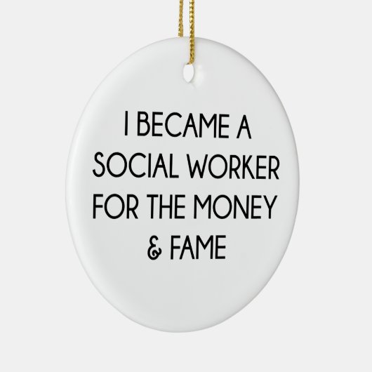 Sozialarbeiter Keramik Ornament (Rechts)