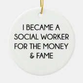 Sozialarbeiter Keramik Ornament (Vorne)