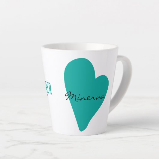 Sozialarbeiter Latte Tasse (Rechte Ecke)