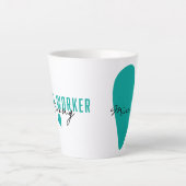 Sozialarbeiter Latte Tasse (Vorderseite)