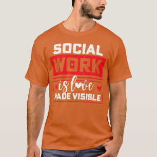 Sozialarbeiter liebt Jungen T-Shirt