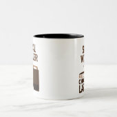 Sozialarbeiter-(lustige) Schokolade Zweifarbige Tasse (Mittel)