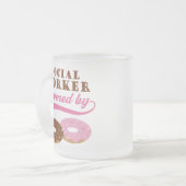 Sozialarbeiter-lustiges Geschenk Mattglastasse (Vorderseite Links)