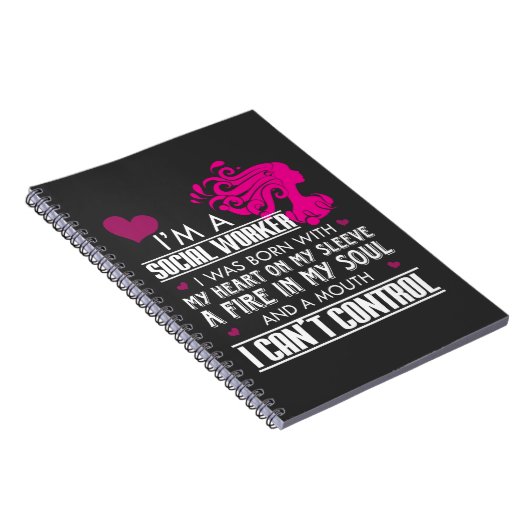 Sozialarbeiter-Mädchen Notizblock (Rechte Seite)