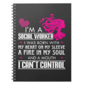 Sozialarbeiter-Mädchen Notizblock (Vorderseite)