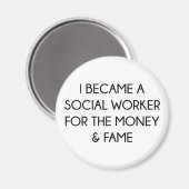 Sozialarbeiter Magnet (Vorderseite/Rückseite)