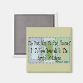 Sozialarbeiter (Mahandas Gandhi-Zitat) Magnet (Vorderseite/Rückseite)